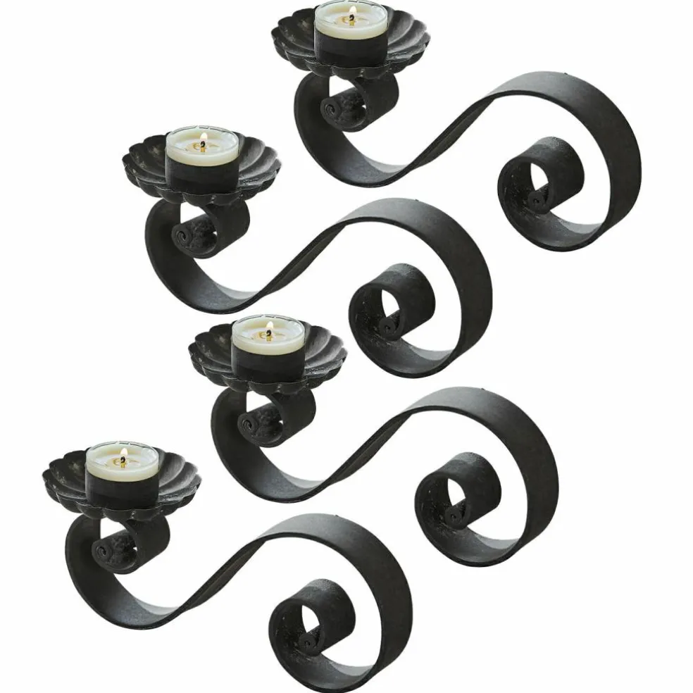 Lot de 4 bougeoirs Vorelin