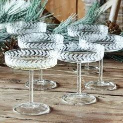 Lot de 6 coupes à champagne Macomb