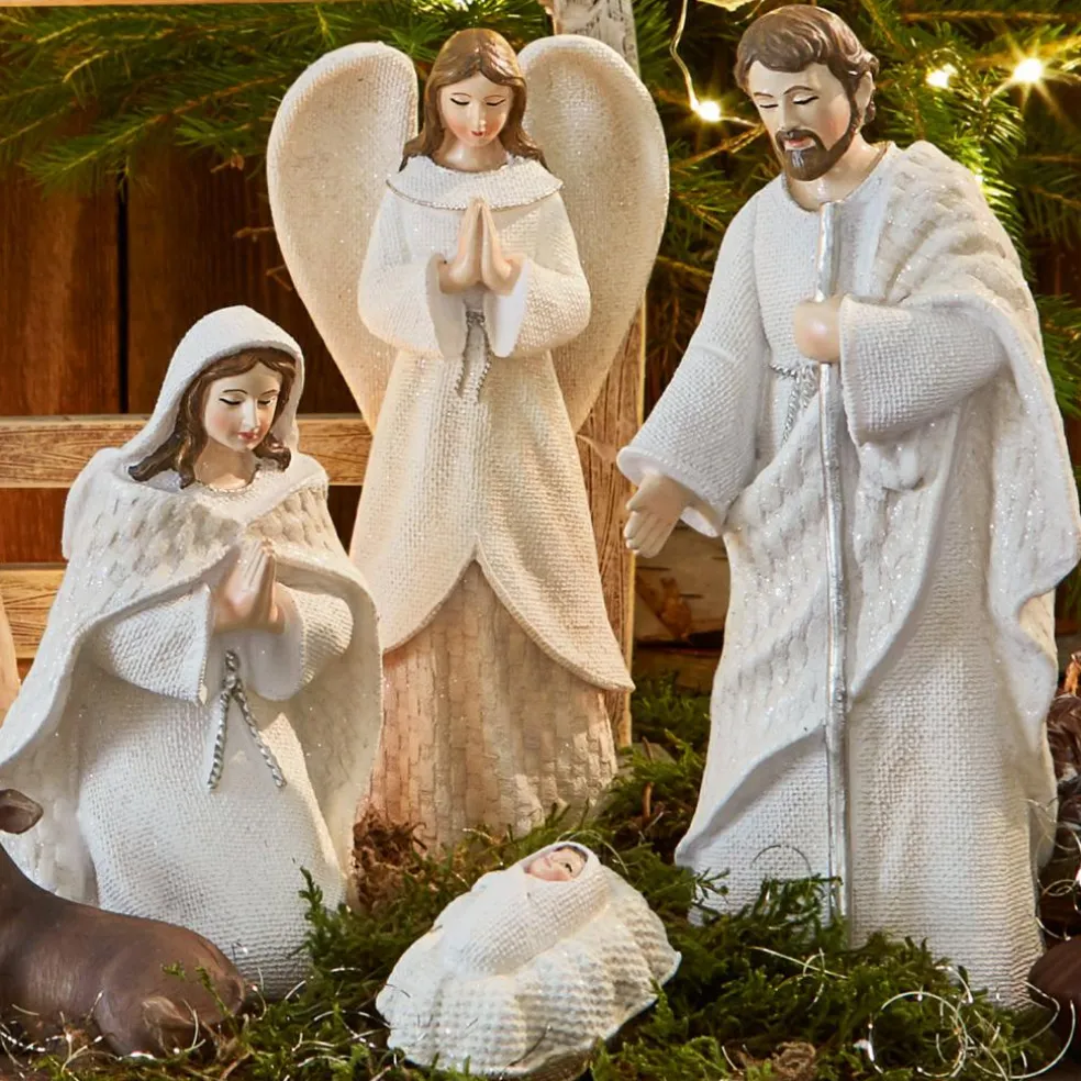 Lot de 12 figurines de crèche Santo
