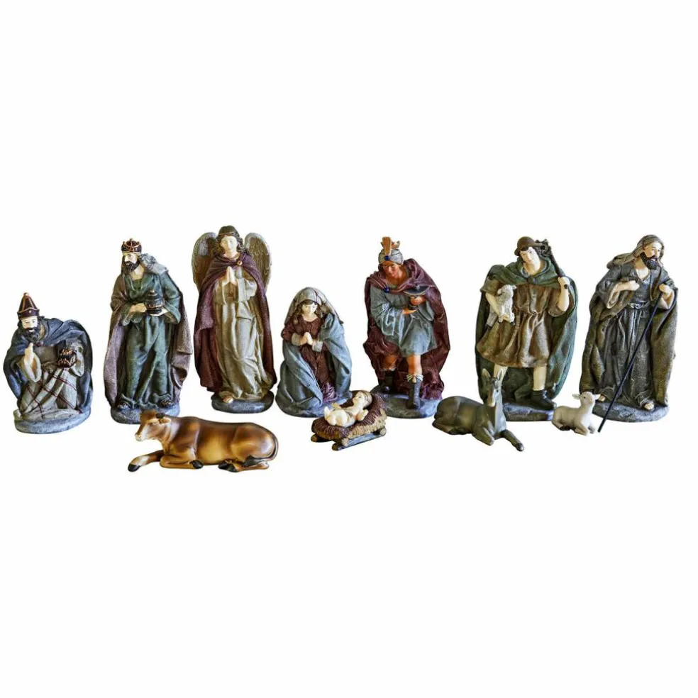 Lot de 11 personnages de crèche Luniva