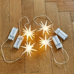 Lot de 4 étoiles LED Ciseau