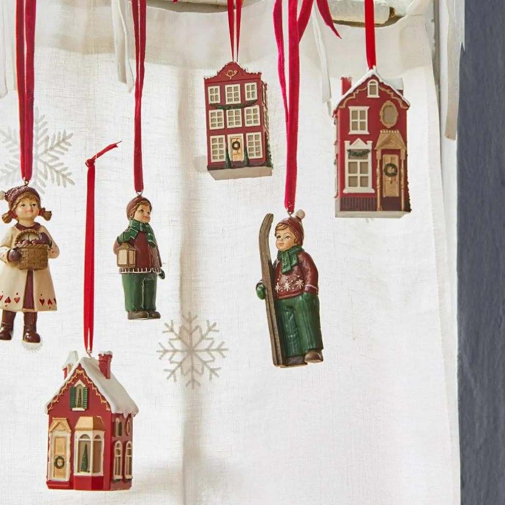 Lot de 3 décorations à suspendre Aravyn